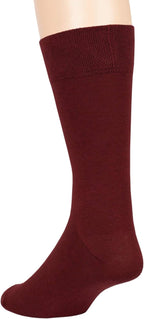 7BigStars Mens Dress Socks – 6 Pairs Crew, Soft Stay Up, Cotton Comfort for Business, Office, Big and Tall, Breathable