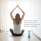 HOSSIAN 50pcs Reed Diffuser Sticks - Wood Rattan-Reed Sticks -Essential Oil Aroma Diffuser Sticks- Spa-Aromatherapy(Black7.87/20cm)