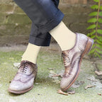 Feraricci Solid Color Casual Dress Socks for Men - Colorful & Comfortable Crew Socks