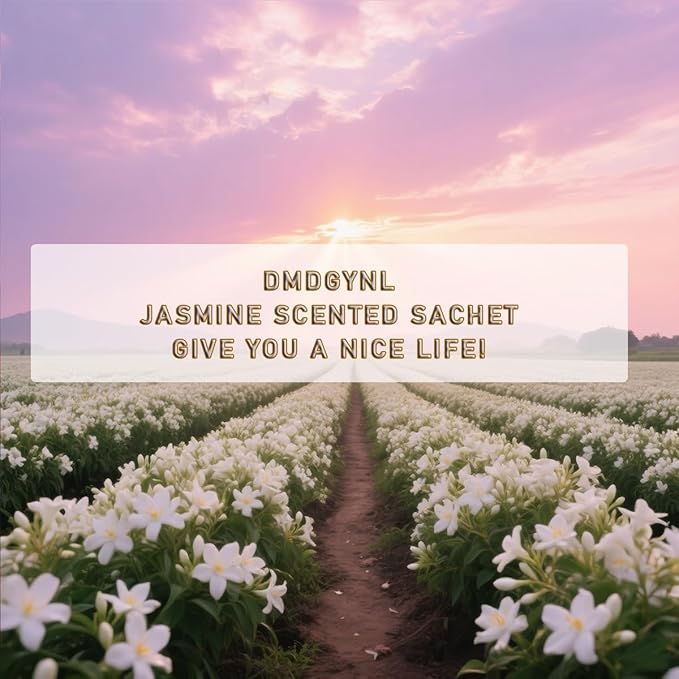 Jasmine Scented Sachet Bags - 12 Pack Home & Car Freshener, Odor Eliminator for Closets, Rooms, Drawers, Wardrobes, Toilets, Long - Lasting 360 - Day Fragrance