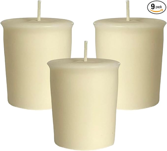 Mister Candle Tranquil Harmony Collection, Handmade Scented Votive Candles Bulk, Aromatherapy Candles with Soy Wax and Essential Oils, Made in USA, (Set of 9, Palo Santo & Sandalwood)
