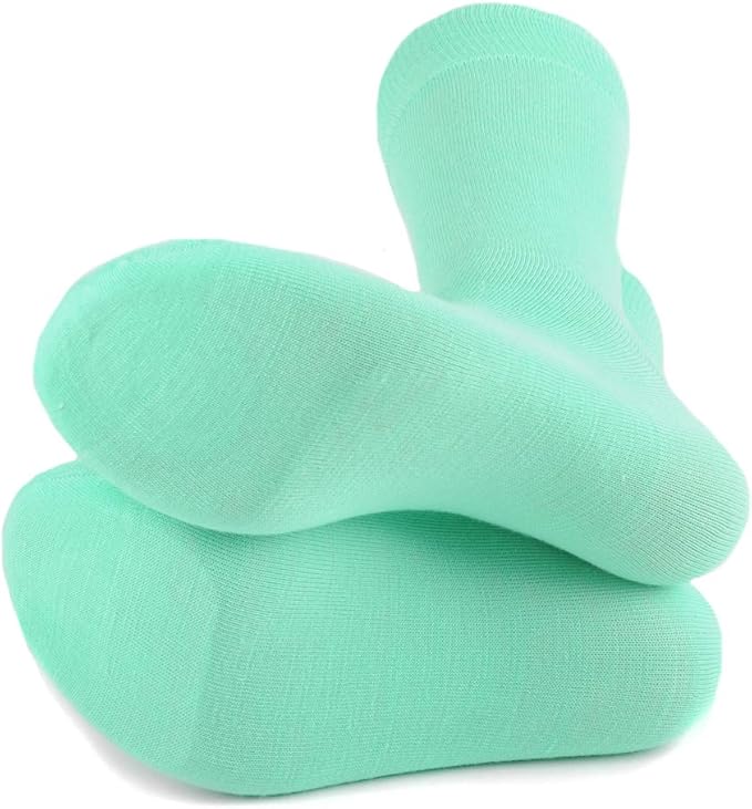 Feraricci Solid Color Casual Dress Socks for Men - Colorful & Comfortable Crew Socks