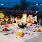 Small Citronella Candles Outdoor and Indoor, Yellow Soy Wax Votive Candles for Party Dinner and Camping - 12 Hours Burn Time, Set of 4