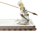 Gladiator Incense Holder The Fallen Warrior,Funny Incense Burner Incense Holder for Sticksfor Indoor Outdoor Use Incense Stick Holder Ash Catcher (White)