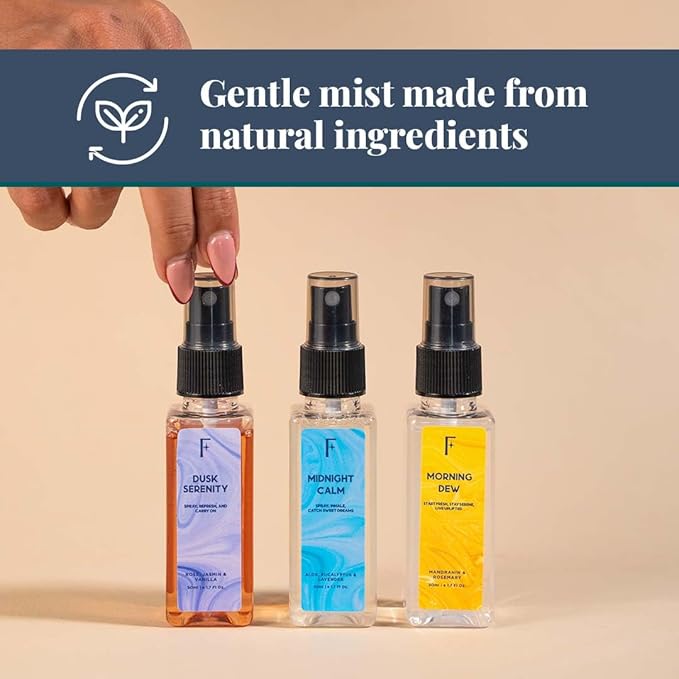 Folkulture Bathroom Spray - Odor Eliminator | Set of 3 Freshener Sprays for Home, Car, Bathroom | 5.1 Fl Oz| Vanilla, Lavender, Rose Scented Deodorizer | Room Spray | Guest Bathroom & Home Essentials