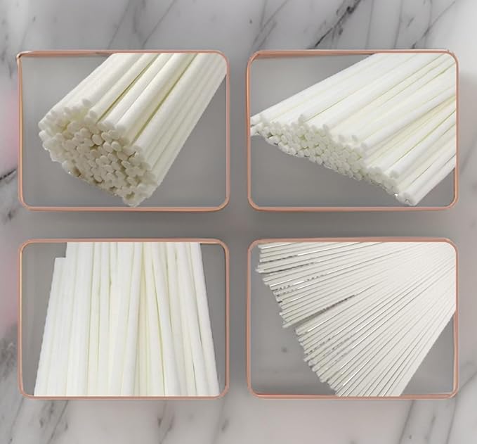 Urban Naturals Reed Diffuser Sticks 10 Inch White Fiber, 50 Count, High Absorbency for Aroma Diffuser Refill, Home Use