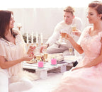 Pink Votive Candles, 9 Packs Unscented Small Votives for Valentine's Day Dinner Table Wedding, Holiday Party, Home (8 Hour), 1.5"" D x 1.25"" H