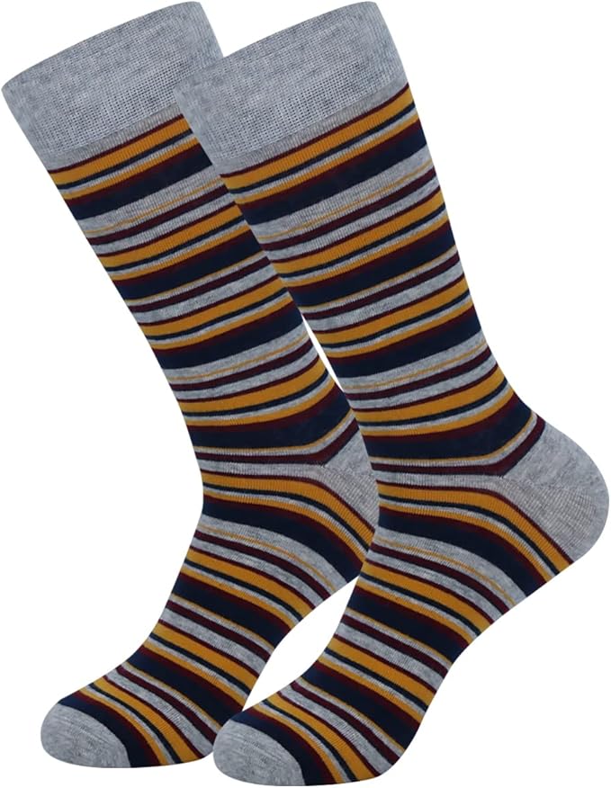 HHX YONLEE Dress Socks 5/6/10 Pairs Crew Argyle Colorful Cotton Novelty Casual Happy Fun