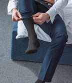 Men's Dress Socks 5 Pairs Mens Cotton Calf Business Formal Socks Soft Breathable Athletic Long Crew Casual Socks