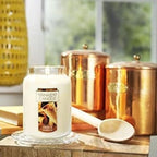 Yankee Candle French Vanilla Scented Classic 22oz Large Jar Single Wick Candle Over 110 Hour Burn Time Ideal for Entertaining Personal Relaxation Gifting