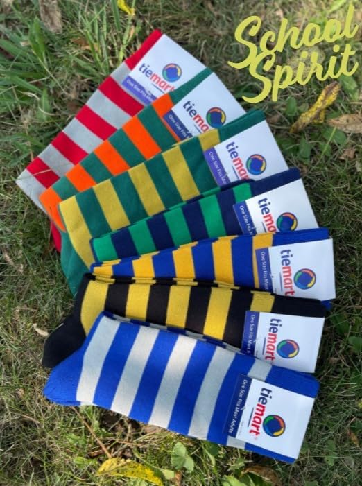 tiemart Men's Socks, Fits Men's Shoe Sizes 8-12