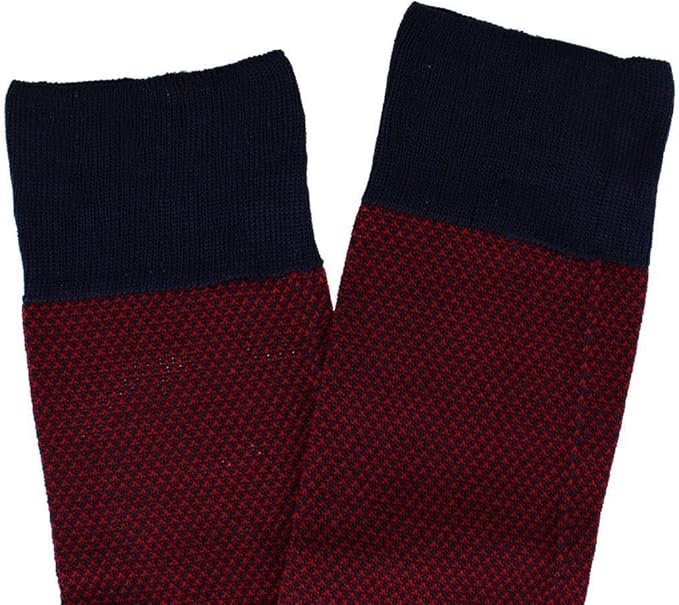 Trafalgar Men's Clayton Birdseye Over The Calf Mercerized Cotton Socks (1Pair)