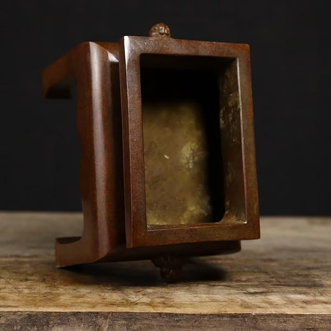Copper Incense Burner Chinese Brass Incense Holder Traditional Copper Zen Incense Burner Sandalwood Burner Decoration Censer
