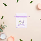 ABOOFAN 20pcs Lavender Sachet Bags Empty Mesh Storage Pouches for Dried Flowers Multi-use Organza Drawstring Bags for Home Fragrance and Party Favors