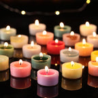 Scented Tea Lights Candles, Lavender Twilight, 48 Pack – Purple Scented Tealight Candles – 100% Palm Wax, 6 Hour Burn Aromatherapy Tea Light Votive Candle for Relaxation, Spa, Yoga, Home Decor