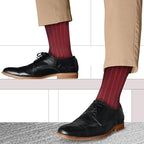 Knee High Solid Color Cotton Socks for Men Women and Youth