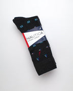 Nautica Mens Dress Socks - 5 Pack Breathable Comfort Stretch Crew-Length Work Socks for Men for Business Formal Wear (6-12.5)