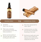Palo Santo & Sandalwood Smudge Spray by Aromafume | 1 x 100ml / 3.38 fl oz l Aromatherapy | With Essential oils | Room Linen Spray | Natural Air freshners for home | Spiritual Meditation Accessories