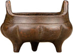 Incense Burner Chinese Incense Holder Brass Incense Burner Zen Copper Incense Burner Antique Style Home Office Fengshui Decor 2 * 2 * 1.4IN 0.2LB