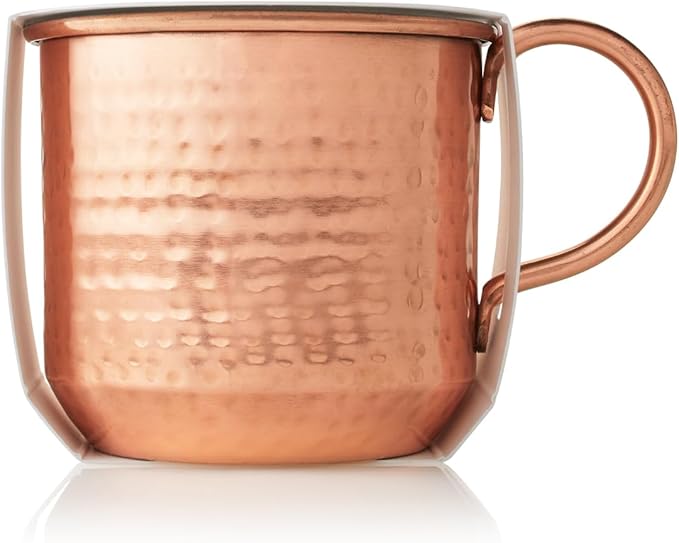 Thymes Simmered Cider Copper Candle - Warm & Spicy Apple Scented Candles for Home - Notes of Apple, Clove, and Cardamom - Luxury Gifts for Women & Men - Fall Decor (Copper Cup, 10 oz)