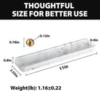 Koville Italian Carrara Natural Marble Incense Holder, Incense Holders for Sticks, Incense Burner Holder, Ideal for Meditation and Relaxing, Easy to Clean(Bianco Carrara)