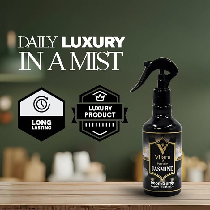 Room Spray Freshener - Long-Lasting Luxury Scents - Room and Linen Spray for Bedding, Sheets, Fabric, Furniture for Aromatherapy - 10.14 fl oz (Multipack 3:Mango,Jasmine,Spring)