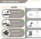 Incense Holder for Sticks, Handmade Sage and Palo Santo Holder, Sage Smudge Burner, Palo Santo Sticks Holder, Ash Catcher Tray, Yoga Meditation (Black)