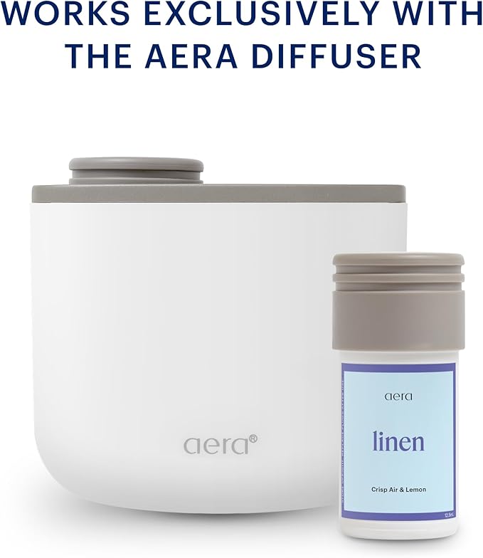 Aera Mini Linen Home Fragrance Scent Refill, Clean Formula with Notes of Bright Citruses, and Juniper Berries Frolic with Delicate Florals - Works with Aera Diffuser