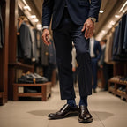 7BigStars Mens Dress Socks – 4 Pack Bamboo Crew Fit, Solid or Patterned, Thin Seamless Breathable Business