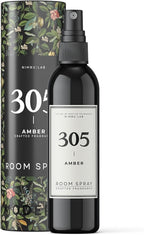 Room Spray 305 AMBER. Natural Air Freshener for Home. Linen Spray. Essential Oil Mist, Air Fresheners for Home - Amber, Violet, Lily of The Valley, Musk - Hotel Scent Diffuser 8.0 oz Black Packaging