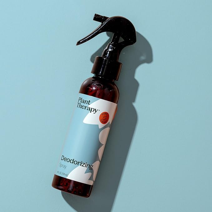Plant Therapy Deodorizing Room Spray 4 oz Quick, On-The-Go Freshness, Safe & Gentle for Everyday Use, Free from Harsh Chemicals & Synthetic Fragrances