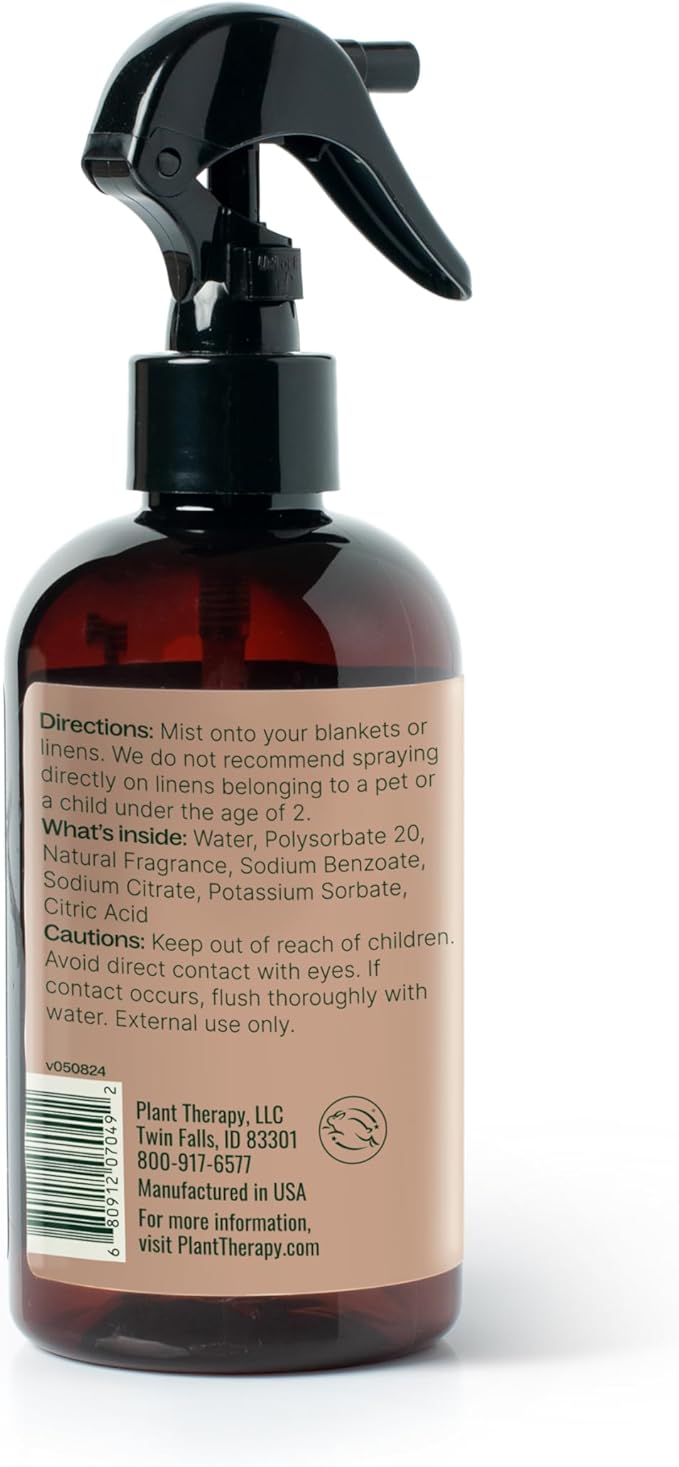 Plant Therapy Whiskey Oak Pillow and Linen Spray, Exotic & Rich Woody Aroma with Hints of Vanilla, Evokes a Sense of Cozy Elegance, Perfect Scent to Cuddle up With, Natural Fragrance 8 oz