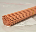 100 Pieces Fiber Reed Diffuser Replacement Refill Sticks (8" x 3mm, Light Brown)