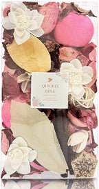 Qingbei Rina Potpourri Bags, Eucalyptus Scented Potpourri Bowl Filler Dried Flower,Pink Decorative Vase Filler, Home Fragrance Petal,Bathroom Vase Decor, 10oz