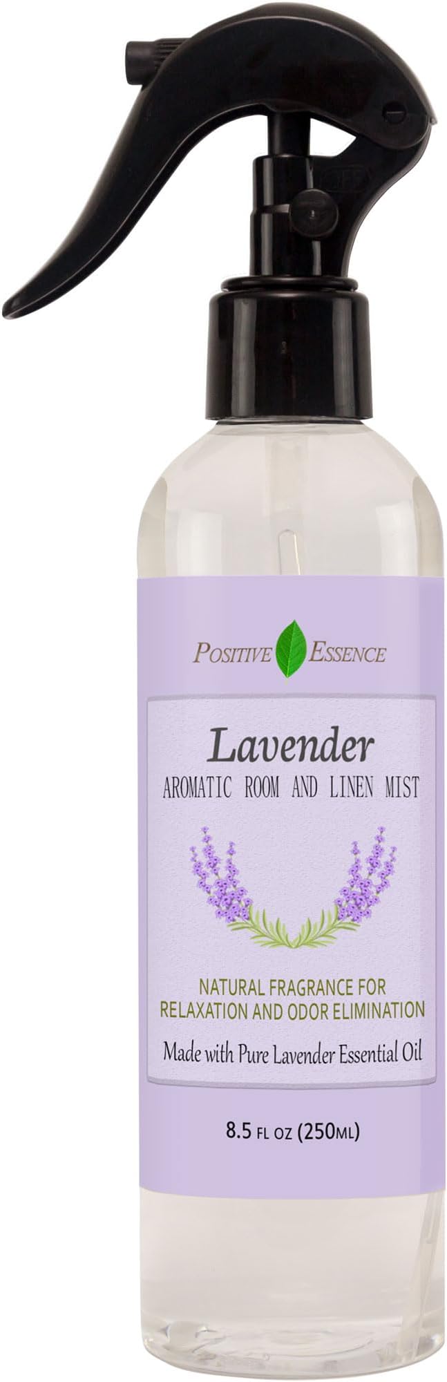 Lavender Room and Linen Spray – Natural Pillow Mist with Pure Lavender Essential Oil, Calming Home Fragrance, Sleep Spray, Bathroom Freshener, Fabric and Air Freshener – 8.5 fl oz