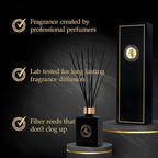 Reed Diffuser-Cashmere Vanilla Reed Diffusers for Home-5 oz.Oil Diffuser Sticks - Bathroom Diffuser Set-Scent Diffusers for Home- Oil Diffuser Reeds,-Scent Sticks in Oil-Office Smell Good Stuff