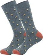 DRASEX Men's Dress Socks Funky Colorful Pattern Cotton Novelty Casual Crew Socks