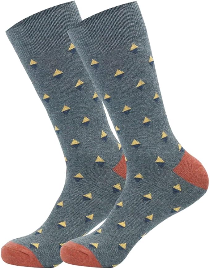 DRASEX Men's Dress Socks Funky Colorful Pattern Cotton Novelty Casual Crew Socks
