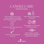 Cashmere Rose Scented Candle, 14.5oz Clear Glass Jar, Floral Home Fragrance, Scented Candles for Home, Soy Candles for Home Scent, Candle Gift for Women Men, Home Fragrance Decoration