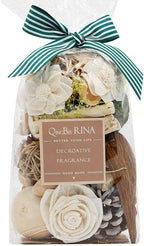 Qingbei Rina Potpourri Bags,Jasmine Scented Potpourri Bowl Filler,White Decorative Dried Flowers, Home Fragrance Sachet of Petal,Vase Bathroom Decor,10oz