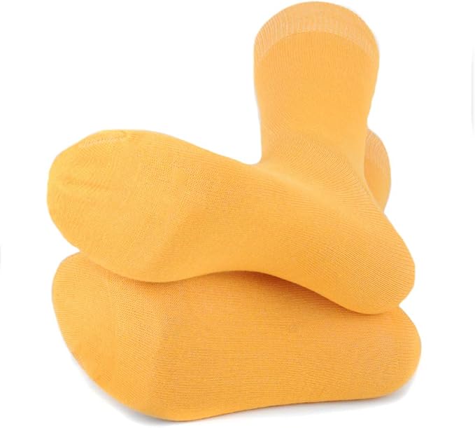 Feraricci Solid Color Casual Dress Socks for Men - Colorful & Comfortable Crew Socks