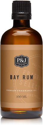 P&J Trading Fragrance Oil | Bay Rum Oil 100ml - Candle Scents for Candle Making, Freshie Scents, Soap Making Supplies, Diffuser Oil Scents