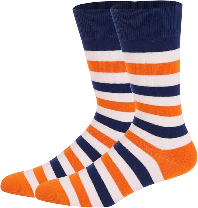 HHX YONLEE Dress Socks 5/6/10 Pairs Crew Argyle Colorful Cotton Novelty Casual Happy Fun