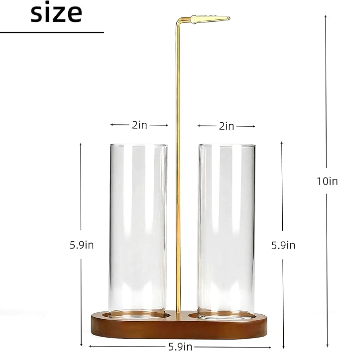 Glass Incense Holder,2 in 1 Incense Sticks Burner Holder with Storage,Hang Upside Down Incense Holder for Sticks with Glass Ash Catcher for Meditation Yoga Spa Room Decor (Brown)