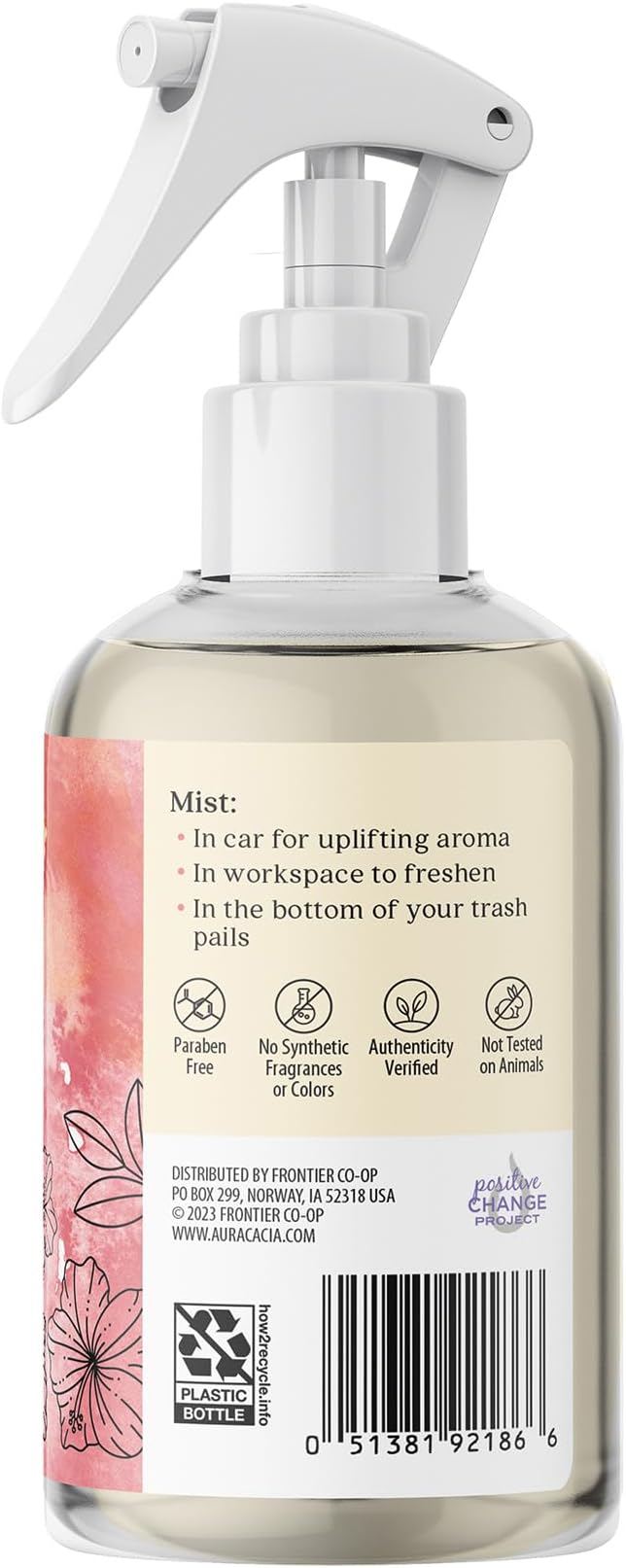 Aura Cacia Paradise Room Spray 8 Fl. oz. - Light Aroma, No Synthetic Fragrances