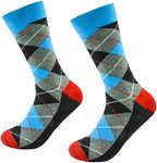 DRASEX Men's Dress Socks Funky Colorful Pattern Cotton Novelty Casual Crew Socks
