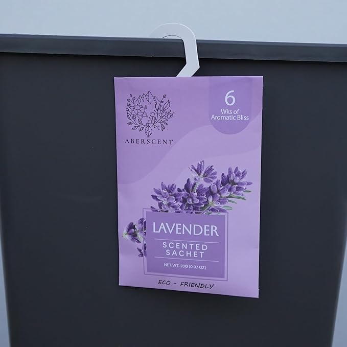 Scented Sachets for Drawer, Closet, Laundry Room, Bathroom - Premium 6 Packs - Air Freshener Odor Eliminator, Potpourri Bags Home Fragrance - (Lavender Rose Cotton Sandalwood Jasmine Ocean)
