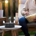 Mosquito Coil Holder Indoor Outdoor Portable Incense Coil Burner for Patio Camping (Black)