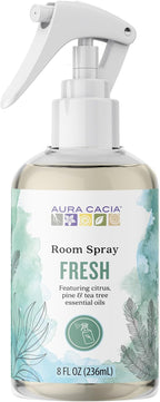Aura Cacia Fresh Room Spray 8 Fl. oz. - Light Aroma, No Synthetic Fragrances