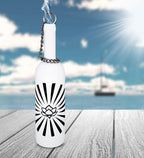 Sermo Glass Bottle Incense Holder Burner (Lotus (Rising) - White)